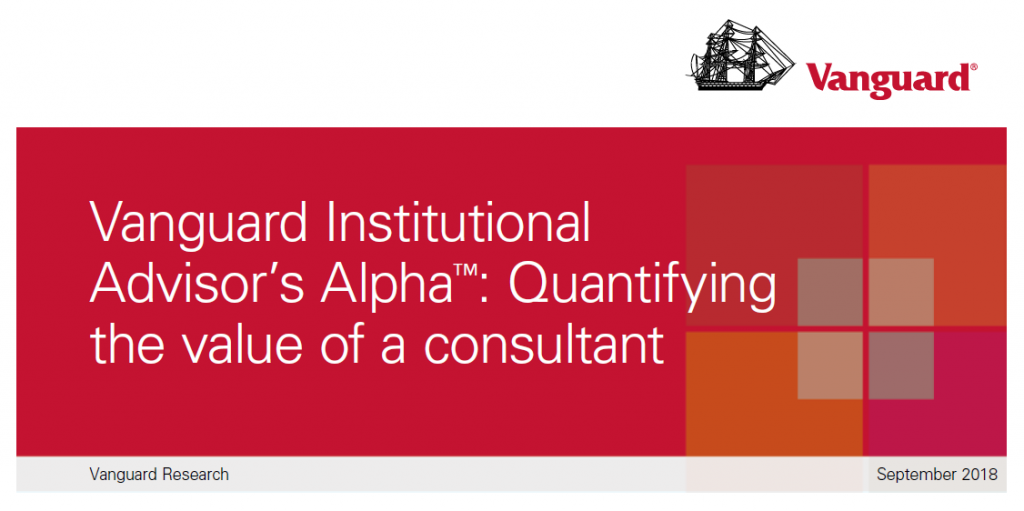 Vanguard Institutional Advisor’s Alpha™: Quantifying the Value of a Consultant